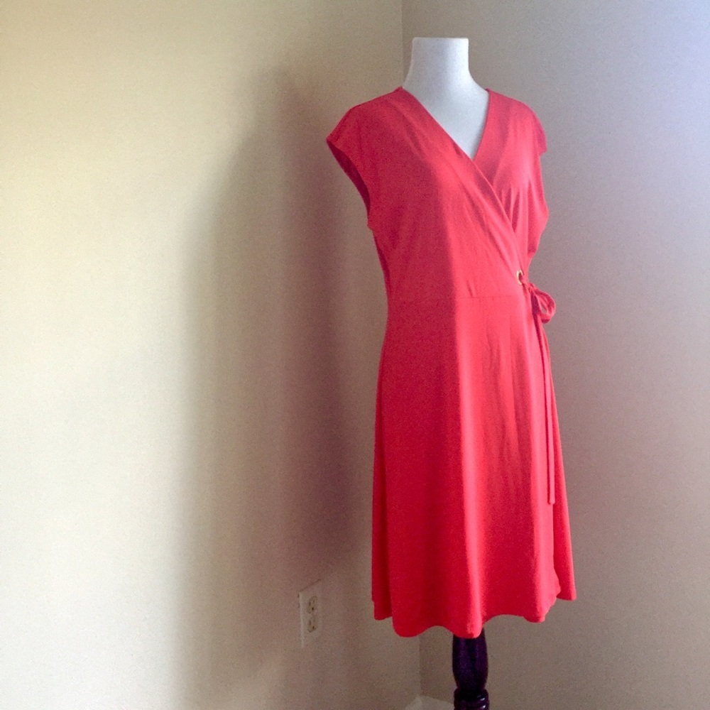 Ivanka Trump Orange Sleeveless Dress NWOT